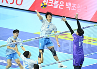 [포토]대한항공 김규민, 한 박자 빠르게!