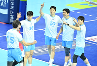 [포토]대한항공, 득점 성공!