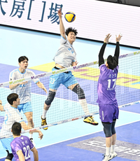 [포토]대한항공 김민재의 속공