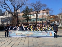 [강원소방]태백, 황지자유시장서 설 명절 대비 화재예방 캠페인