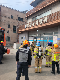 [강원소방]양구, 겨울철 화재 대비 우리병원 대피훈련