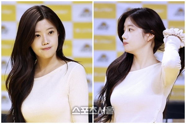 “청순미모 한가득”...강지은, 미용실 원장님 치어리더! [줌인톡톡]