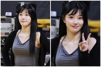 “아랫배에 힘~”...조다정 치어리더, 반가움이 가득! [줌인톡톡]