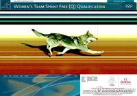 경기장에 난입한 개, 女 크로스컨트리 선수와 결승선 통과