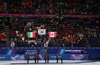 ‘기울어진 태극기’ 걸린 올림픽 시상식, 대한체육회 “우리 착오 아냐…대응 검토” [2026 밀라노]