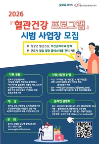 경기도, 650개 사업장 근로자 대상 ‘혈관건강 프로그램’ 운영