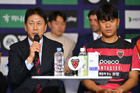 [포토] 각오 밝히는 포항 박태하 감독