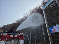 [강원소방]봄철 산불 예방, 3월 1일부터 매주 목요일 ‘예비 살수의 날’ 운영