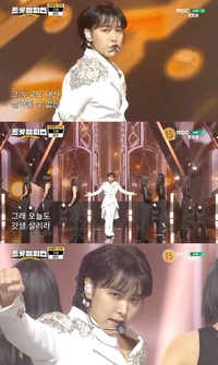 트로트 귀공자 성민, ‘갓생’ 무대 최초 선…화이트 슈트로 시선 압도