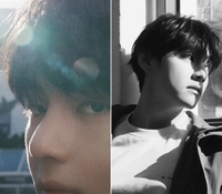 남친룩이 이렇게 완성된다…뷔, 자연광 아래 고프코어 레이어드