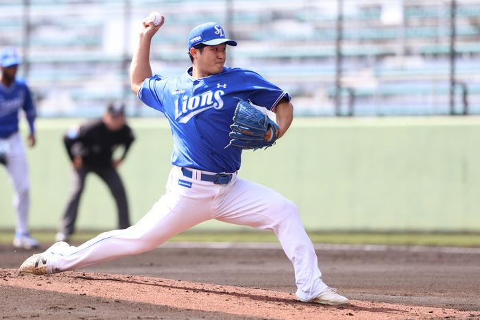 '유일한(?) 선발' 최원태, 요미우리 상대 '3이닝 무실점' 무력시위... 삼성에 '한 줄기 빛' [SS오키나와in]