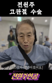 배우 전원주, 빙판길 낙상으로 고관절 수술