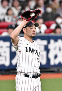 [포토]1이닝 3실점으로 출발하는 일본 대표팀 기구치 유세이