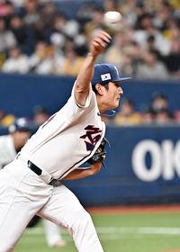 [포토]힘차게 공 뿌리는 대표팀 선발 곽빈