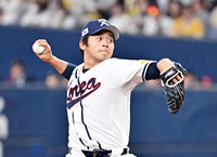 [포토]하닌과의 연습경기 등판한 박영현