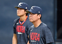 [포토]WBC 대표팀의 류지현 감독과 김도영