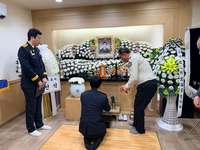 김승룡 소방청장 직무대행, 故 성치인 소방령 빈소 조문 및 유가족 위로