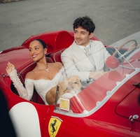 F1 스타의 품격…르클레르, 웨딩카 대신 1957년식 페라리