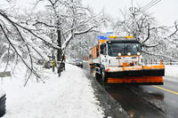 속초시, 폭설 내린 살악산 주차장 제설작업