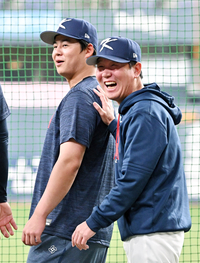 [포토]웃음 넘치는 류지현 감독과 노시환