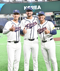 [포토]WBC 한국 대표팀의 메이저리거 3인방
