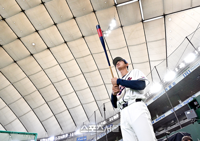 [포토]도쿄돔 들어서는 구자욱