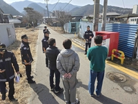 [강원소방]김근태 평창소방서장, 봄철 산불 대비 현장 지도방문