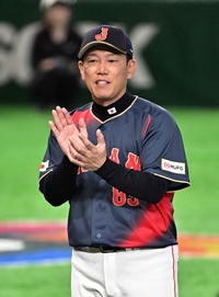 [포토]일본 야구 대표팀의 이바타 히로카즈 감독