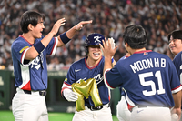 [포토]김혜성, 동점 성공!