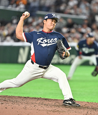 [포토]고우석, 한일전 등판