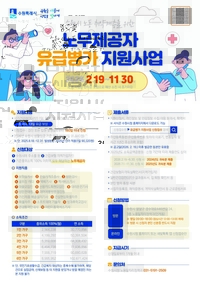 수원시, 노동취약 노무제공자 유급병가 지원...11월30일까지 접수