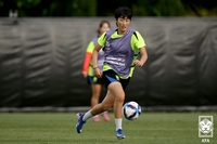 호주전 짜릿한 PK 동점골 주인공 김신지 “자신 있었다, 짜릿했다…더 올라가겠다”