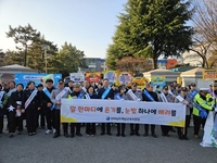 해남교육지원청,  새 학기 학생 등굣길 캠페인 실시