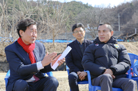 김명기 횡성군수, 김진태 지사와 ‘소규모 농업진흥지역 해제 추진’ 현장점검