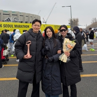 진태현·박시은 딸 경사났네! 열띤 응원 받은 한지혜, 서울마라톤 3등