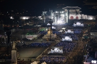 [포토]광화문광장에서 열리는 BTS 컴백 공연