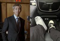 BTS RM, 발목 깁스하고 “가창이라도 하겠다” 부상 투혼