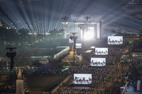 [포토]거대하게 펼쳐진 BTS 광화문 공연장
