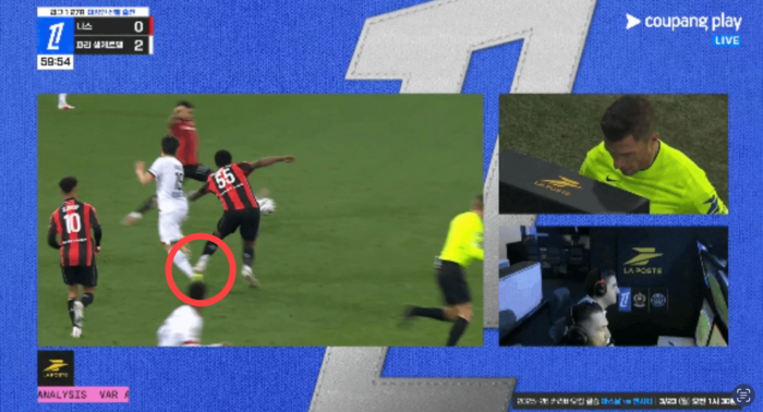 이강인 아킬레스건 노린 ‘살인 태클’→레드카드…아찔했던 순간, 다행히 걸어 나갔다