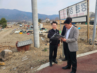 육동한 시장, 강원도청 신청사 진입도로 현장 점검