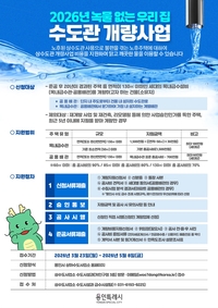 용인시, 준공 후 20년 노후주택 대상 ‘녹물 제로’ 수도관 개량 추진