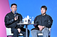 [포토]미디어데이 참석한 KT 장성우와 안현민