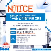 프로농구 최고 인기스타 누구? ‘포카리스웨트 인기상’ 투표 진행…허웅 7년 연속 수상 도전