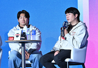 [포토]질문에 답하는 KIA 나성범과 양현종