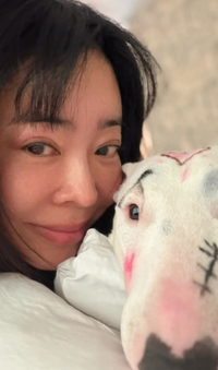 “반려견이 캔버스?”…이혜영, ‘동물 학대’ 논란에 영상 삭제