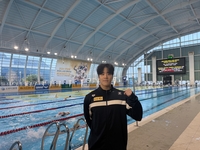 ‘단거리 간판’ 지유찬, AG 대표선발전 접영 50ｍ 우승…“주 종목서도 최선 다하겠다”