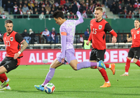 ‘아깝다! 손흥민 왼발’ 홍명보호, 오스트리아와 전반 0-0…스리백 균형 코트디전과 다르다 [SS 빈 현장]