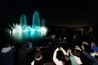 오산시, 서랑저수지 음악분수 시연… 야간경관 선보여