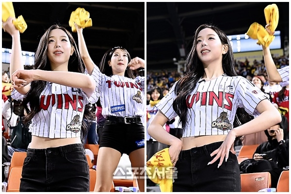 트리플에스 김채연, “LG트윈스 스페셜 치어리딩 어때요?”...승리 여신 등극!
