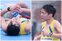 “세리머니 아닙니다“...5000m 우승 후, 지쳐 쓰러진 겁니다! [경북도민체전 육상]